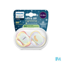 Load image into Gallery viewer, Philips Avent Fopspeen +0m Air Night Vlinder/rups2
