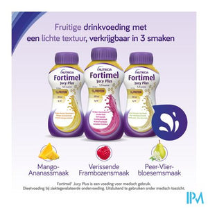 Fortimel Jucy Plus Peer Vlierbloes. 4x200ml 185088