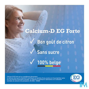 Calcium EG Forte 1000Mg/800Ie Citroen Kauwtabl 90