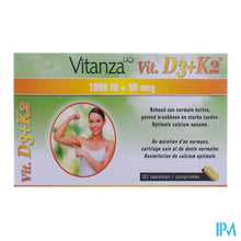 Afbeelding in Gallery-weergave laden, Vitanza Hq Vit D3 + K2 Tabl 60
