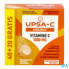 Afbeelding in Gallery-weergave laden, Upsa C Energy 1000mg Bruistabl 60
