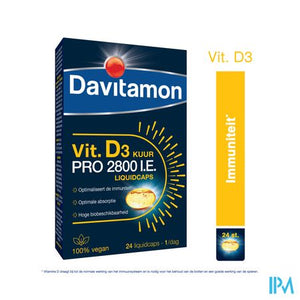 Davitamon Vegan Vit.d3 2800iu 24 Caps Be