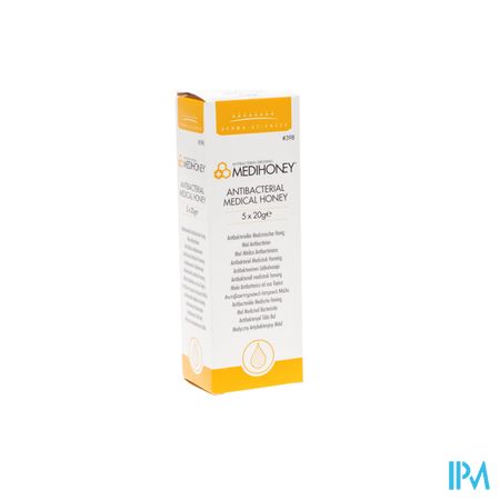 Medihoney Medische Honing A/bact. Gel Tube 5x20g