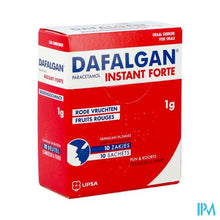 Afbeelding in Gallery-weergave laden, Dafalgan Instant Forte Rode Vr. 1g Gran Zakje 10
