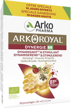 Afbeelding in Gallery-weergave laden, Arkoroyal Dynergie Bio Fl 20x10ml + 10x10ml Grat.
