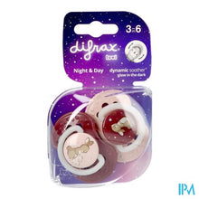 Afbeelding in Gallery-weergave laden, Difrax Dynamic Fopspeen Day&night Assorti 3-6m 2
