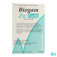Charger l'image dans la galerie, Biogam Zn Forte Drinkb. Amp 30x5ml

