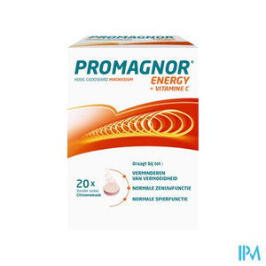 Promagnor Magnesium 400mg + 180mg Vitamine C (20 bruistabletten)