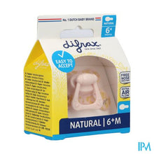 Load image into Gallery viewer, Difrax Fopspeen Natural 6m+ Roze-print
