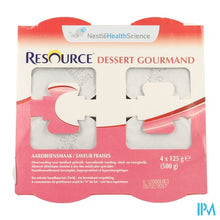 Charger l'image dans la galerie, Resource Dessert Gourmand Aardbei 4x125g 12311130
