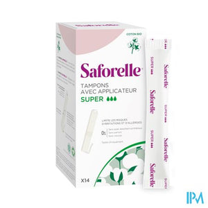 Saforelle Coton Protect Tampons Inbrengh. Super 14