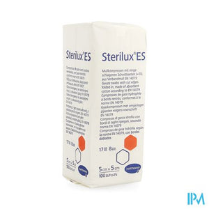 Sterilux Es 5x5cm 8l.nst. 100 P/s