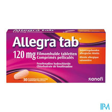 Load image into Gallery viewer, Allegra Tab 120mg Filmomh Tabl 30x120mg
