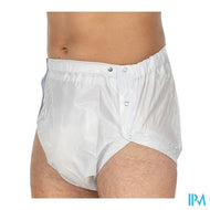 Suprima 1250 Slip Pvc Breed Drukknopen Pl Wit Xl