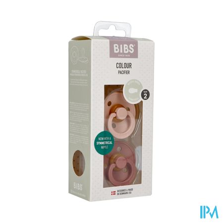 Bibs 2 Fopspeen Symmetric Duo Blush/woodchuck 2