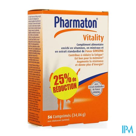 Pharmaton Vitality Comp 56 Promo 25% Gratis