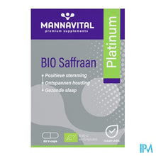 Charger l'image dans la galerie, Mannavital Bio Safran Platin V-Kapseln 60
