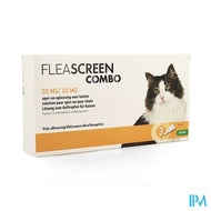 Fleascreen Combo 50mg/60mg Spot On Kat Pipet 3
