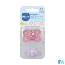 Afbeelding in Gallery-weergave laden, Mam Fopspeen Original Pure Siliconen 0-6m Meisje
