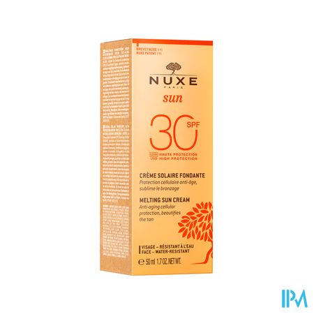 Nuxe Melting Sun Face Cream Ip30 Tube 50ml