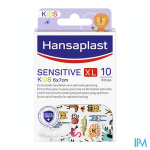 Hansaplast Sensitive Kids Xl 6x7cm Strips 10