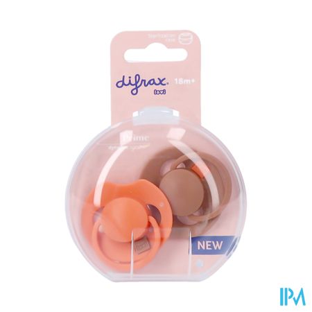 Difrax Dynamic Fopspeen 18m+ Prime Granola/orange2