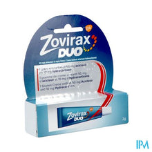 Bild in der Galerieansicht laden, Zovirax Duo 50mg/g + 10mg/g Creme Tube 2g
