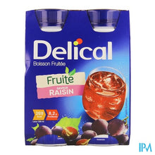 Afbeelding in Gallery-weergave laden, Delical Fruitdrink Druiven Nf 4x200ml
