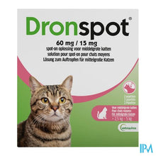 Afbeelding in Gallery-weergave laden, Dronspot 60mg/15mg Spot-on Kat Medium>2,5-5kg Pip2
