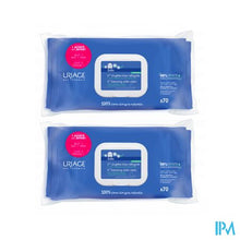 Afbeelding in Gallery-weergave laden, Uriage 1ere Lingettes Nettoyant Duo 2x70
