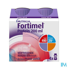 Afbeelding in Gallery-weergave laden, Fortimel Protein 200ml Aardbei Verfrissend 4x200ml
