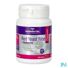 Afbeelding in Gallery-weergave laden, Mannavital Red Yeast Rice+berberine Plat.v-caps 60

