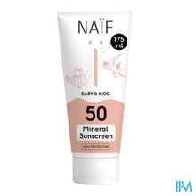 Afbeelding in Gallery-weergave laden, Naif Baby&kids Sun Minerale Creme Spf50 175ml
