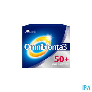 Omnibionta3 50+ Multivitamines Vitaliteit met Ginseng (30 tabletten)