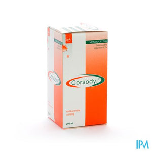 Corsodyl 2mg/ml Opl Mondwater 200ml