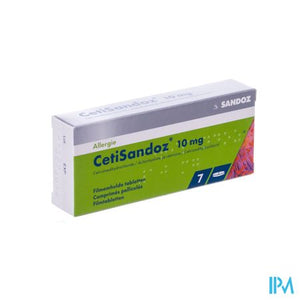 Cetisandoz Sandoz Comp 7 X 10mg