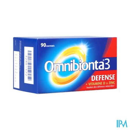 Omnibionta3 Defense Multivitamines Immuniteit (90 tabletten)