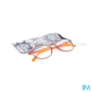 Pharmaglasses Leesbril Comp. +4.00 Brown/orange