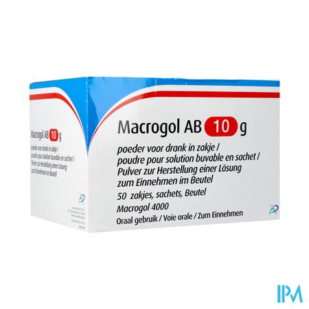 Macrogol Ab 10g Pdr Voor Drank Zakje 50