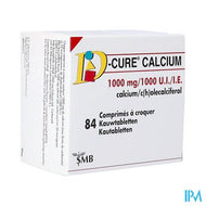 D-cure Calcium 1000mg/1000ie Kauwtabl 84