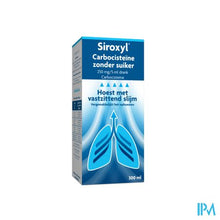 Afbeelding in Gallery-weergave laden, Siroxyl Carbocistein.250mg/5ml Z/suiker Drank300ml
