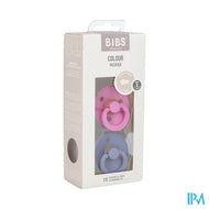 Bibs 2 Fopspeen Duo Bubblegum/peri