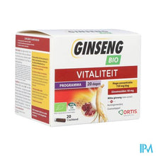 Charger l'image dans la galerie, Ortis Ginseng Bio Z/alcohol 20x15ml
