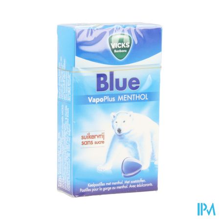 Vicks Past Blauw Z/suiker 40g Box