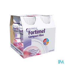 Load image into Gallery viewer, Fortimel Compact Fibre Aardbei 4x125ml
