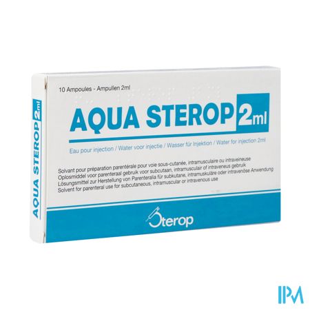 Aqua Sterop Pour Inj Solvens Amp 10 X 2ml