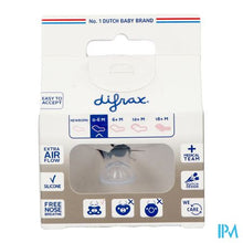 Afbeelding in Gallery-weergave laden, Difrax Fopspeen Dental 0-6m Uni/pure Grijs/clay
