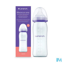 Load image into Gallery viewer, Lansinoh Zuigfles Glas + Speen 240ml 4
