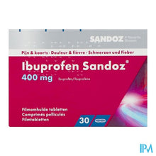 Afbeelding in Gallery-weergave laden, Ibuprofen Sandoz 400mg Filmomh Tabl 30
