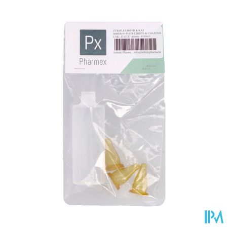 Appeg Zuigfl Plast + 3 Spenen Kat-hond100